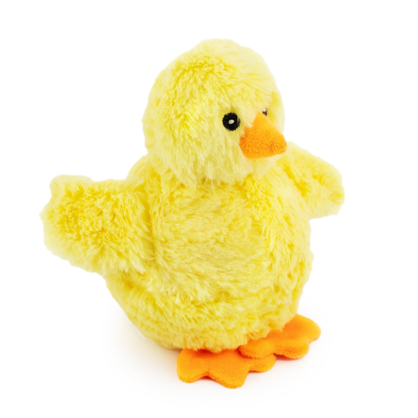 7 quack w/ squeaker ball - soft plush squeaky dog toy with corduroy-style texture, fun for pet play and snuggles