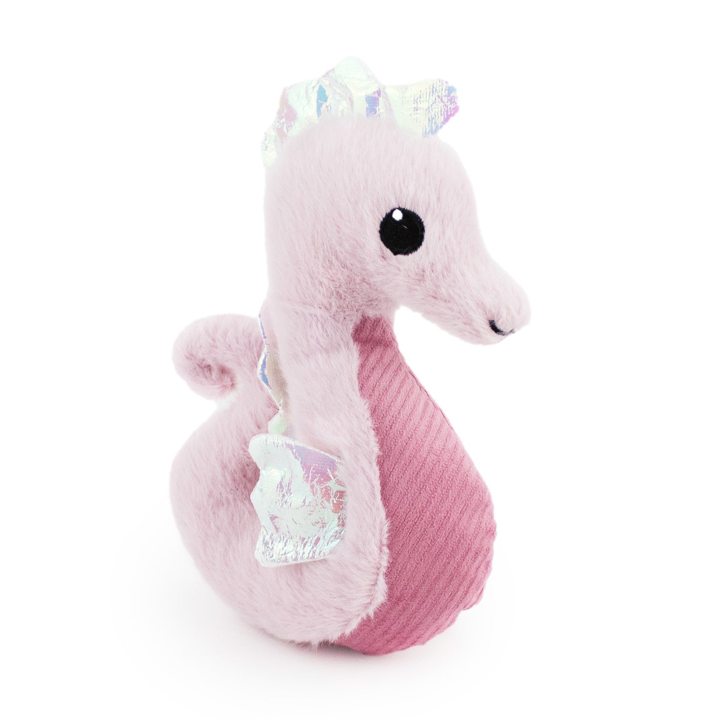 8" Marina w/ Squeaker & Crinkle plush dog toy with soft fabric, designed for gentle play and cuddling