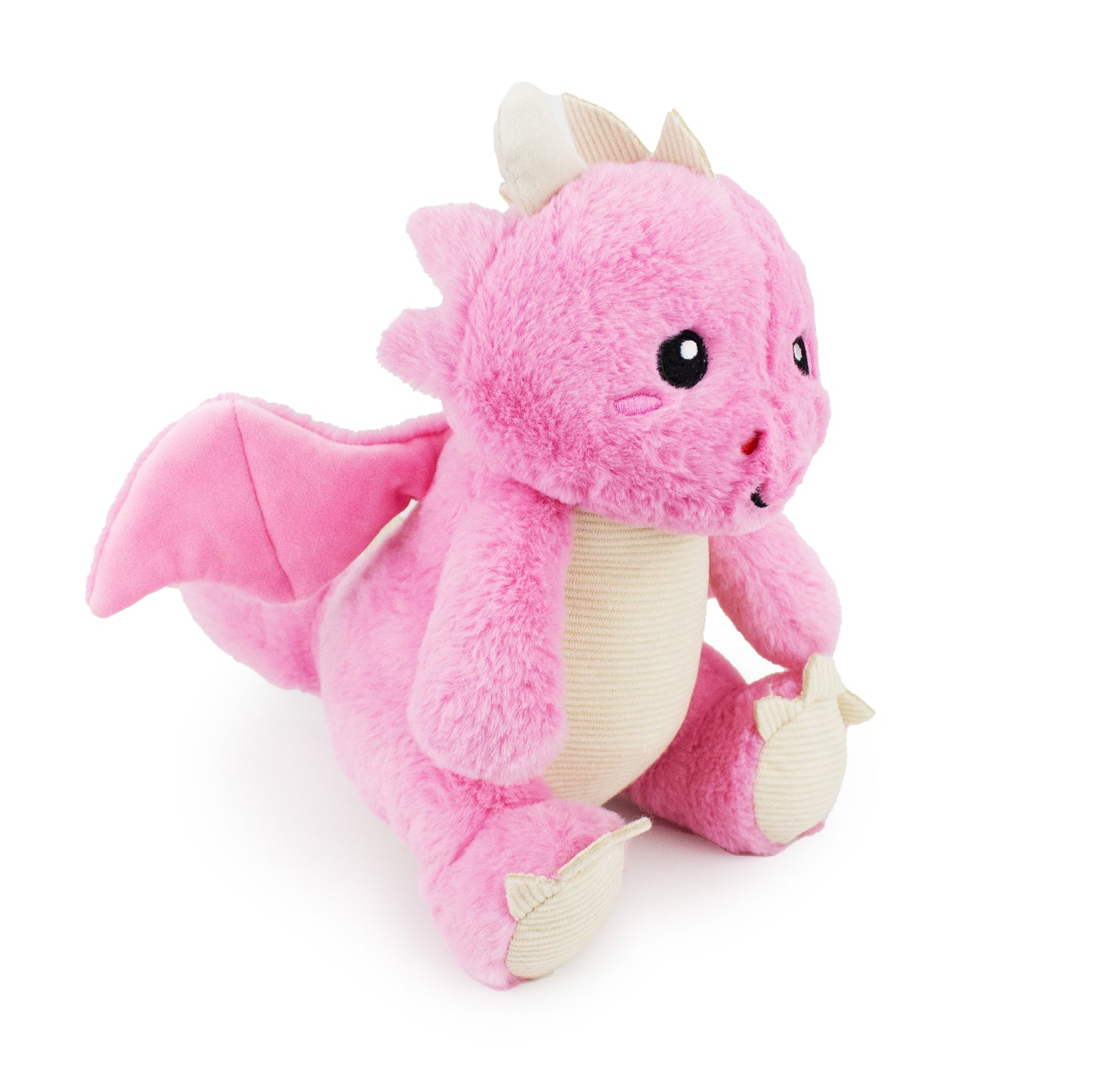9" Berryflame w/ squeaker ball and crinkle plush dog toy with soft fabric, designed for gentle play and cuddling