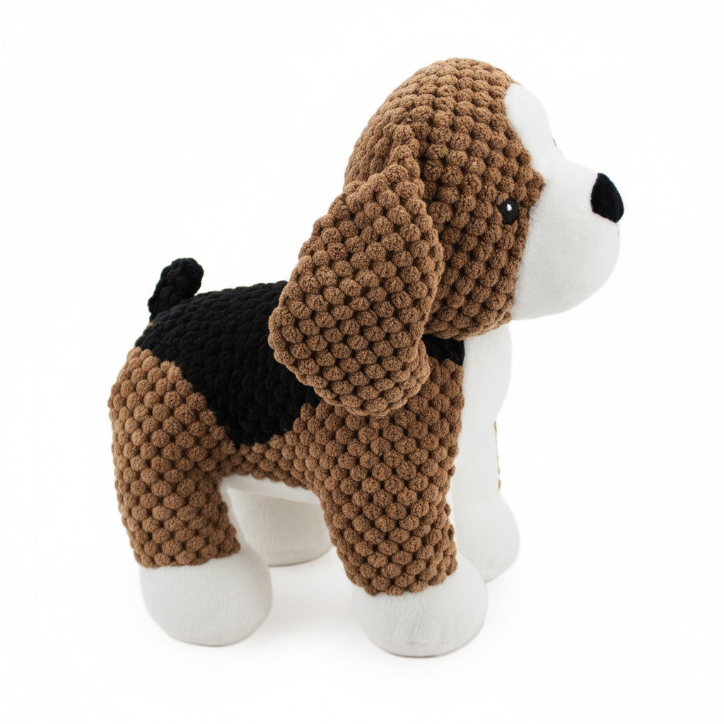 9" Benny Beagle w/Squeaker & Crinkle