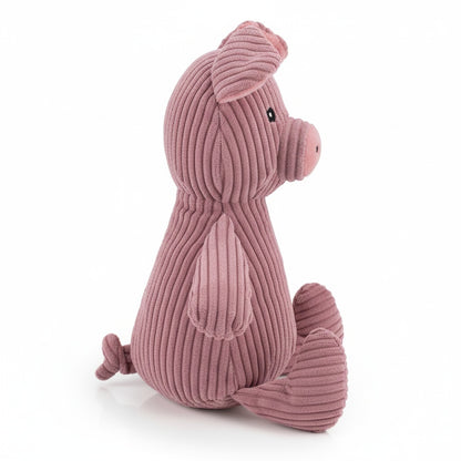 15" Corduroy Sitting Pig w/ Grunter & Crinkle