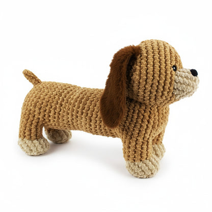 13" Dash Dachshund w/ Squeaker & Crinkle