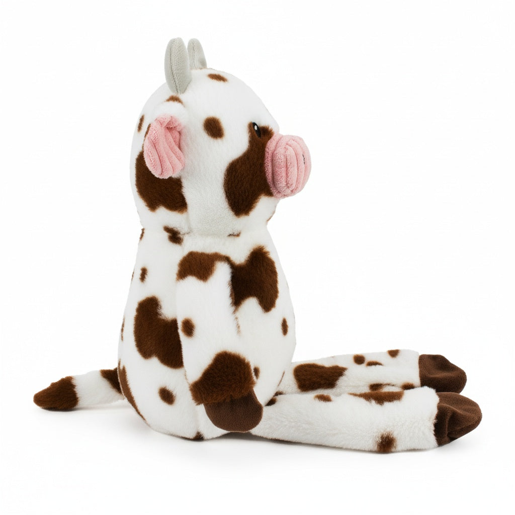 12" Cow w/ squeaker and crinkle