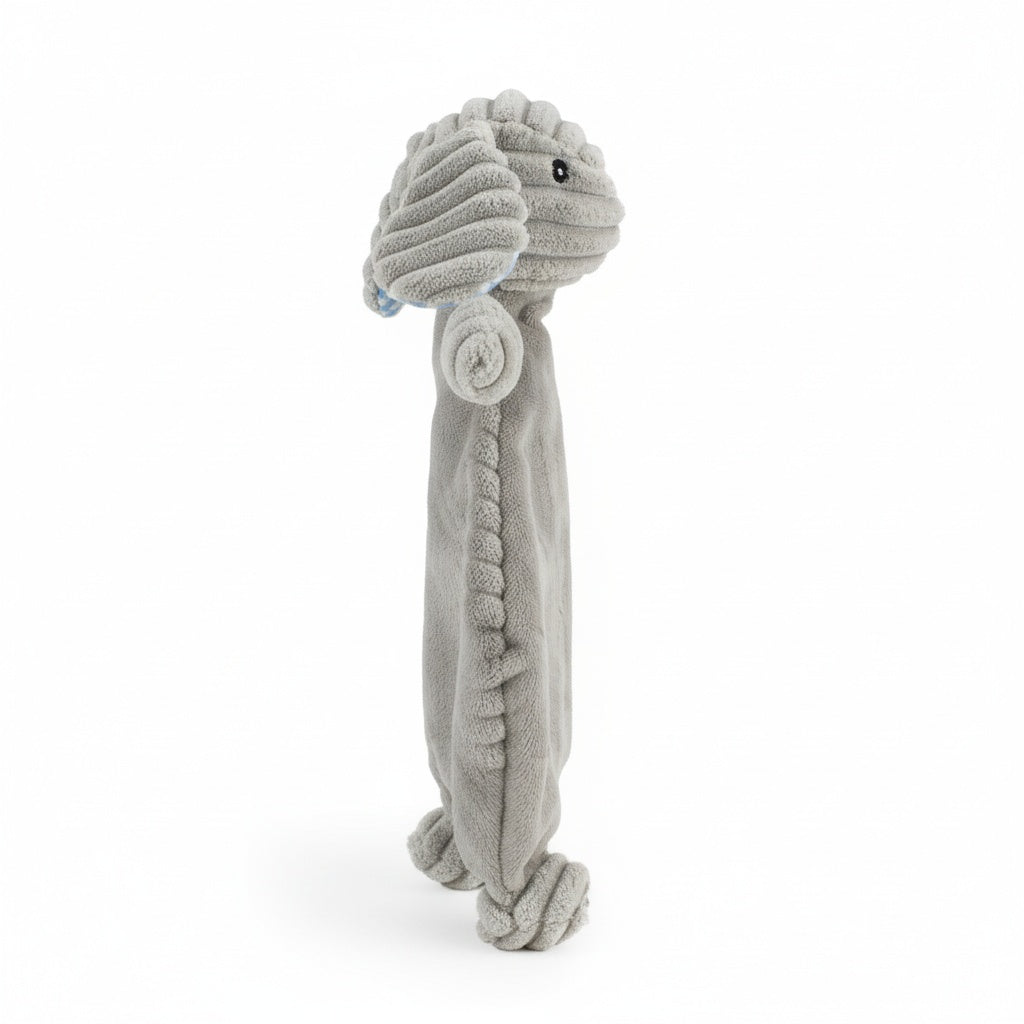 12" Corduroy Bunny Flattie - Gray