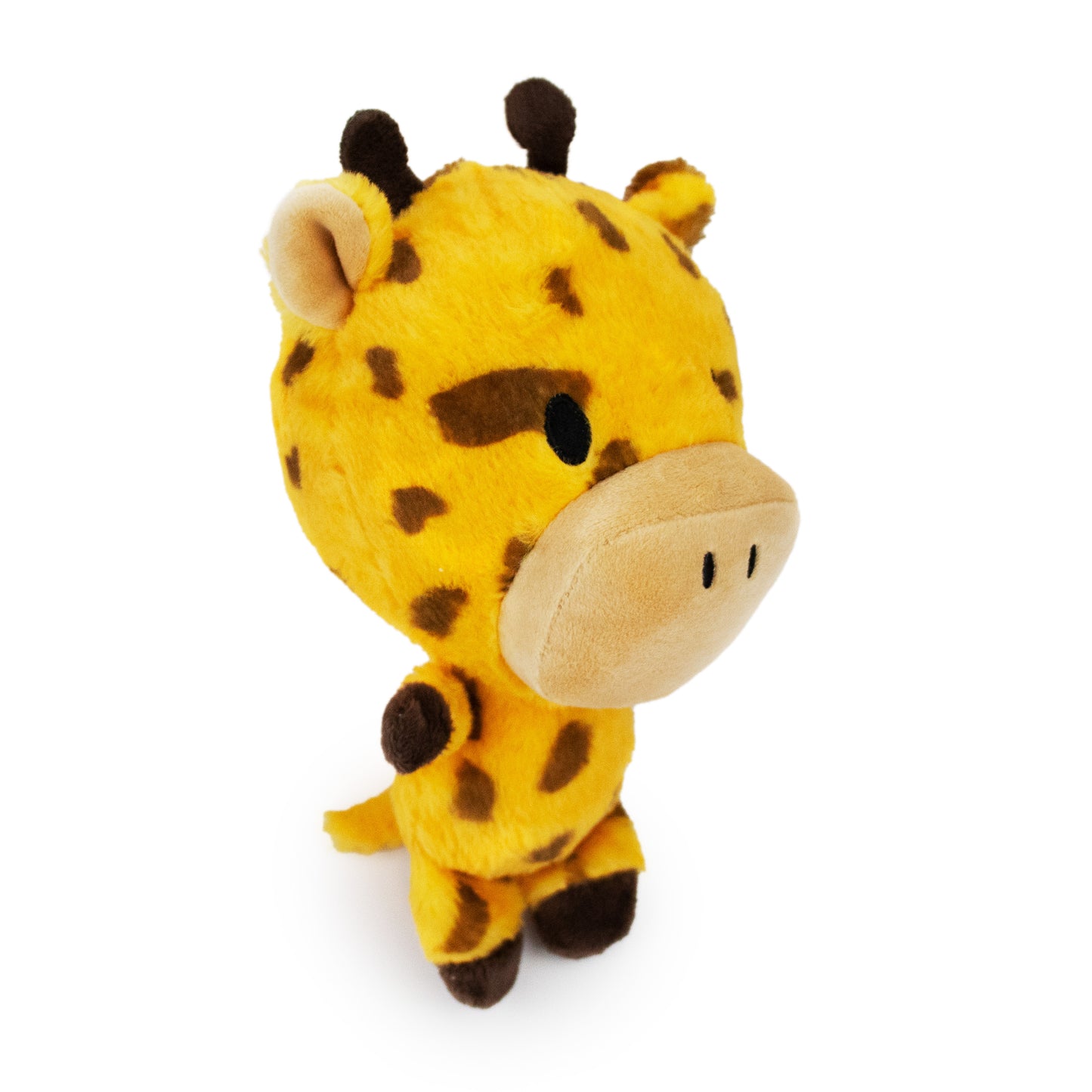 8" Tallulah Giraffe plush dog toy with soft fabric, designed for gentle play and cuddling