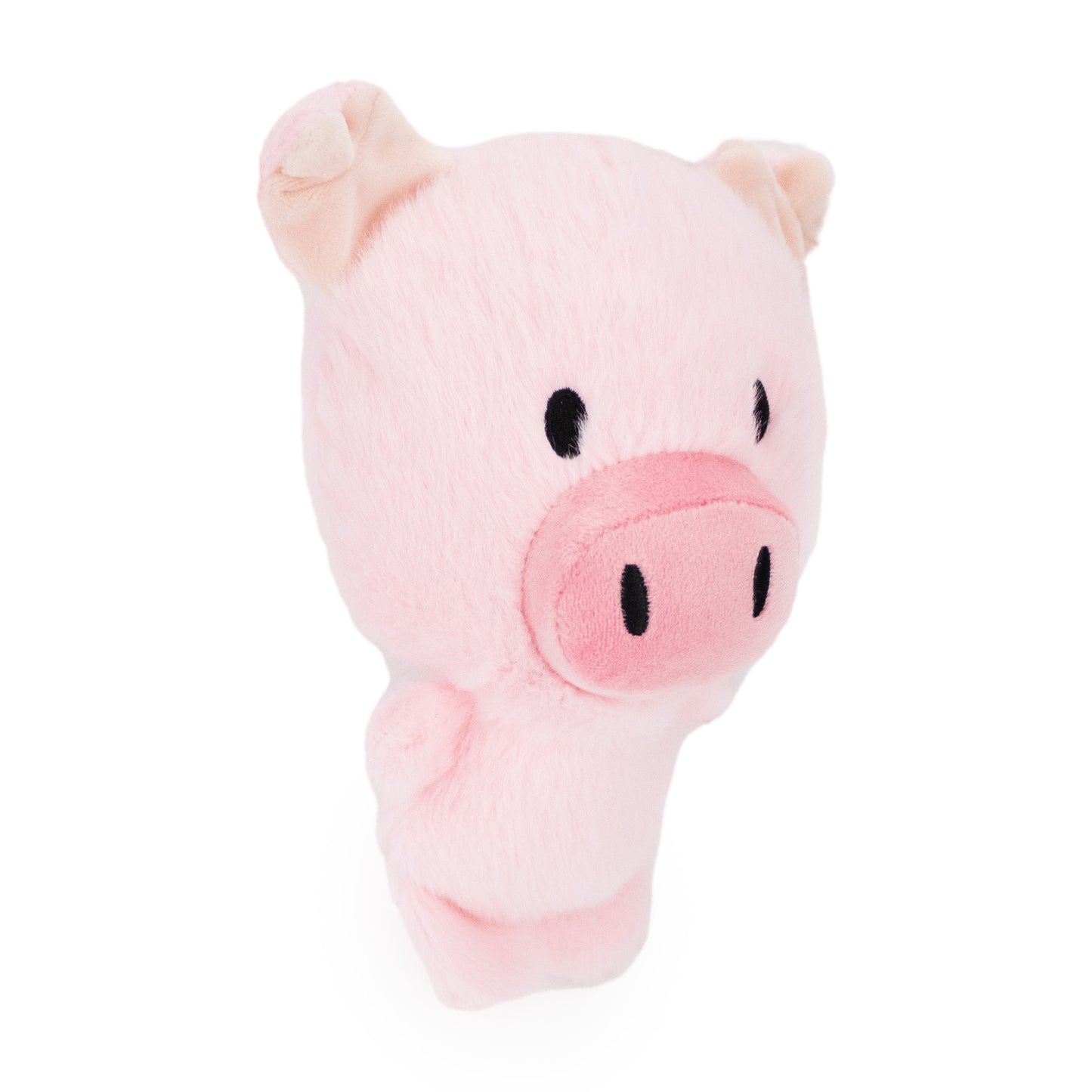 8" Rosalette Pig plush dog toy with soft fabric, designed for gentle play and cuddling
