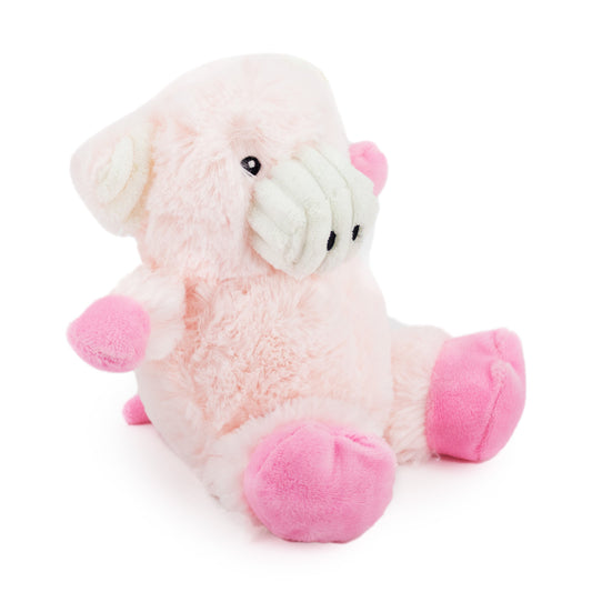 9 cuddle pig w/ squeaker and corduroy - soft plush squeaky dog toy with corduroy-style texture, fun for pet play and snuggles