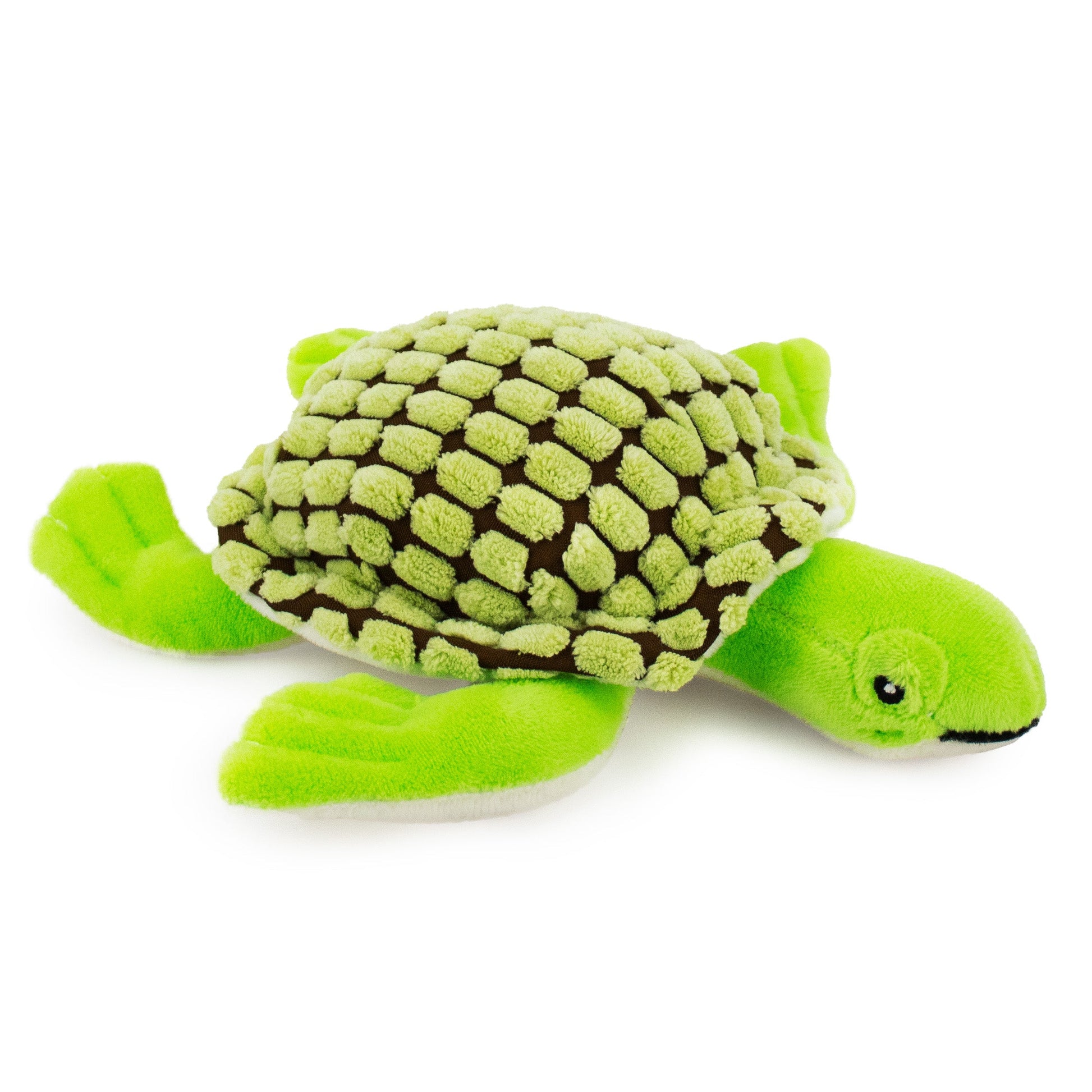 9 tito the turtle w/ squeaker and crinkle - soft plush squeaky dog toy with corduroy-style texture, fun for pet play and snuggles