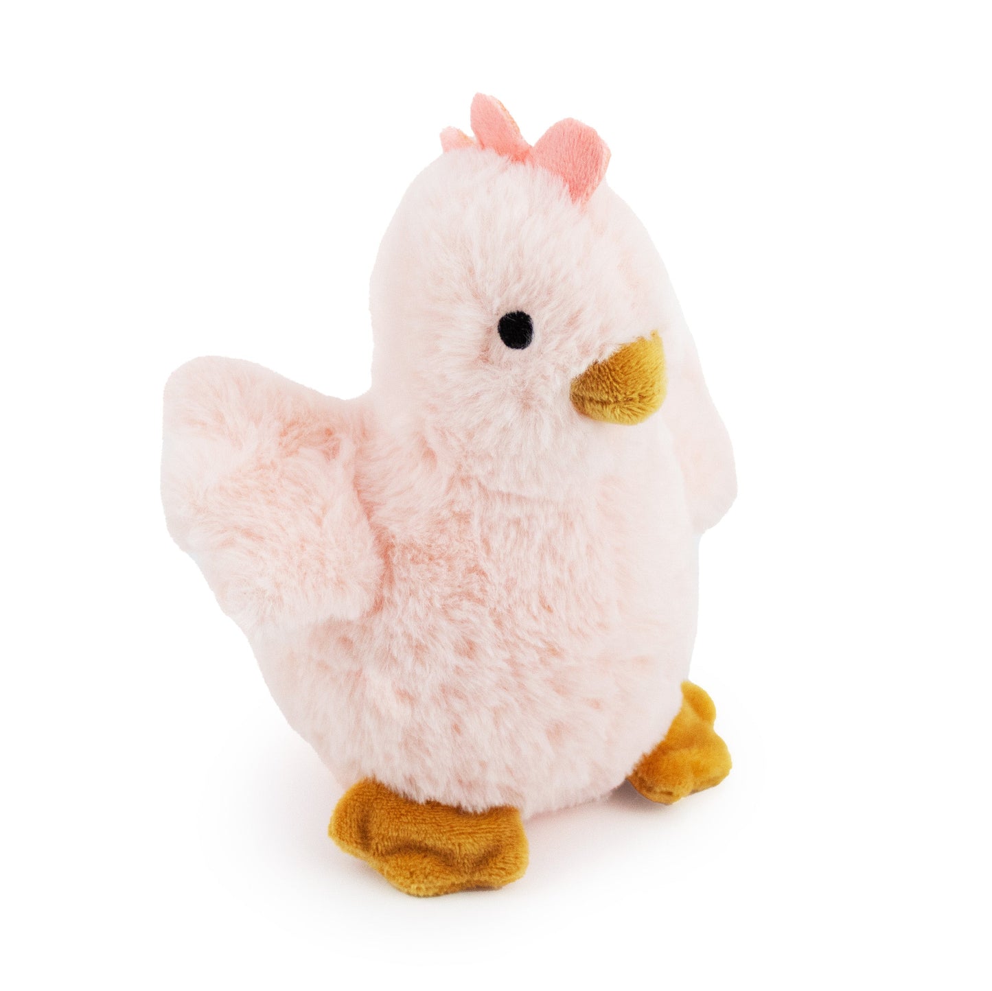 8 phoebe chick w/ squeaker and crinkle - soft plush squeaky dog toy with corduroy-style texture, fun for pet play and snuggles