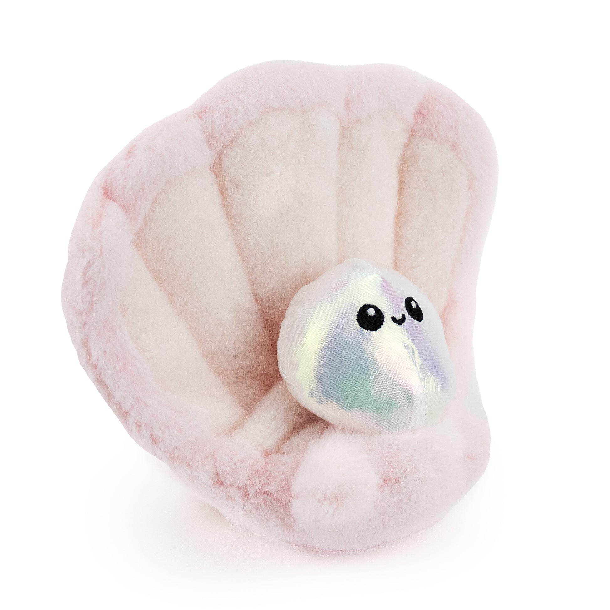 7" Perla  w/ Squeaker & crinkle plush dog toy with soft fabric, designed for gentle play and cuddling