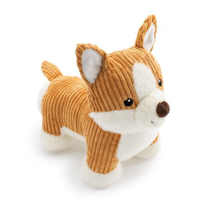 11" Thiccums w/ Squeaker & Crinkle plush dog toy with soft fabric, designed for gentle play and cuddling