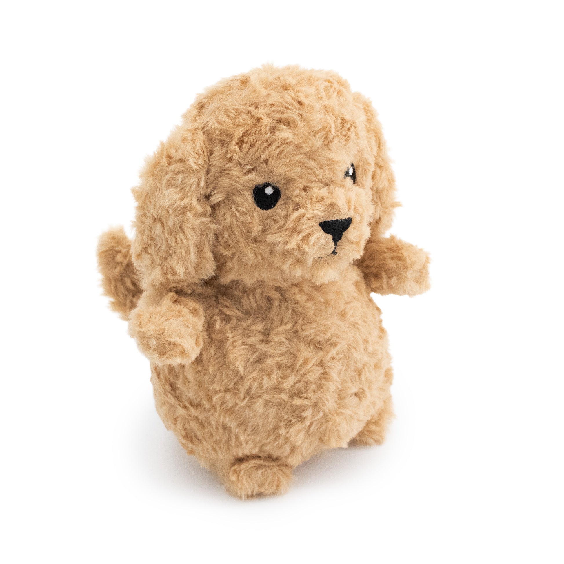 8" Chunky Mimi w/ Squeaker Ball plush dog toy with soft fabric, designed for gentle play and cuddling
