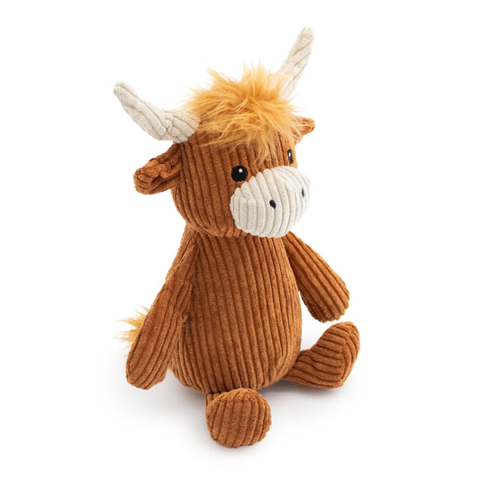 9" Moo-Lisa Highland Cow w/ Squeaker & Crinkle