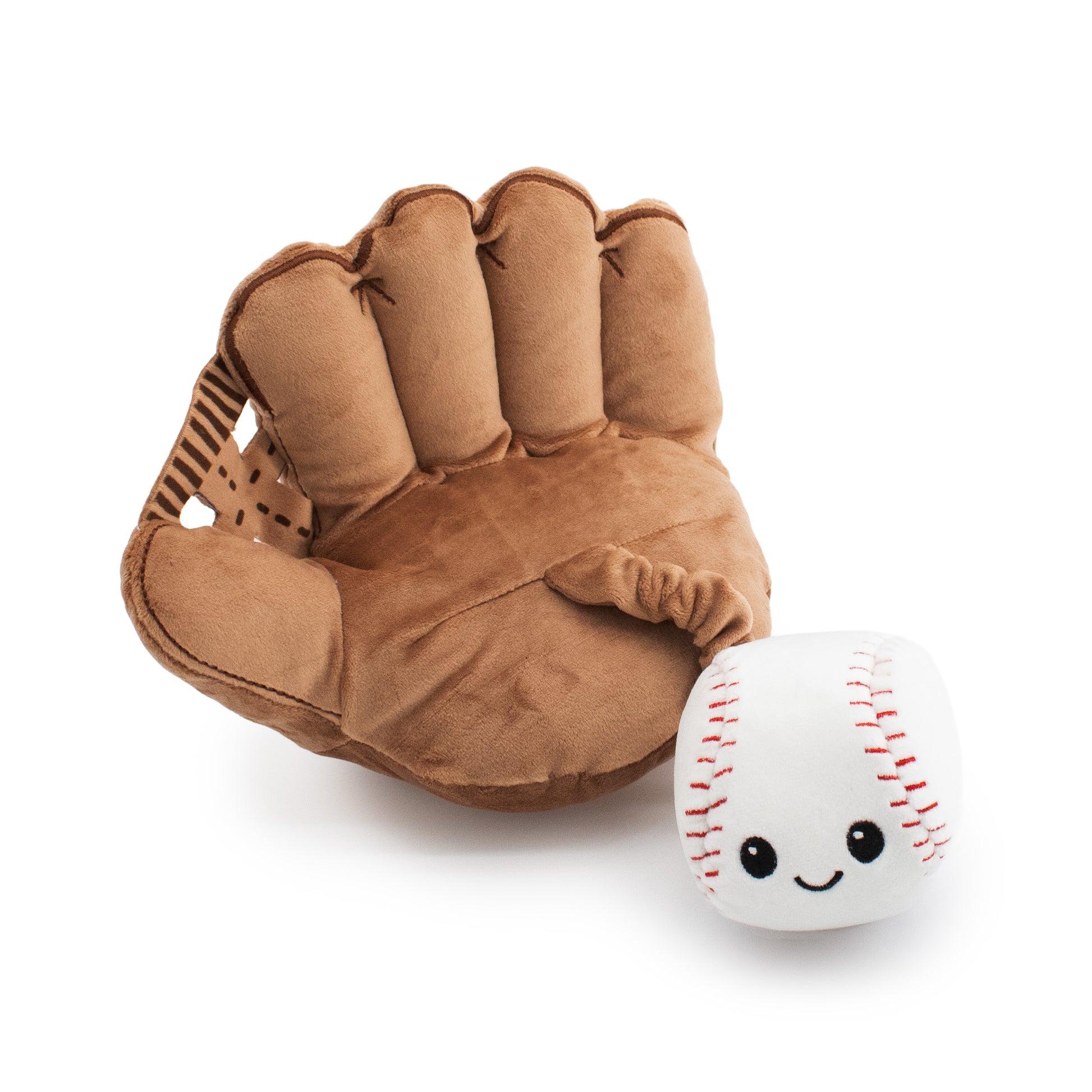 8" Catchers Mutt w/ Squeaker - 2 Pack plush dog toy with soft fabric, designed for gentle play and cuddling