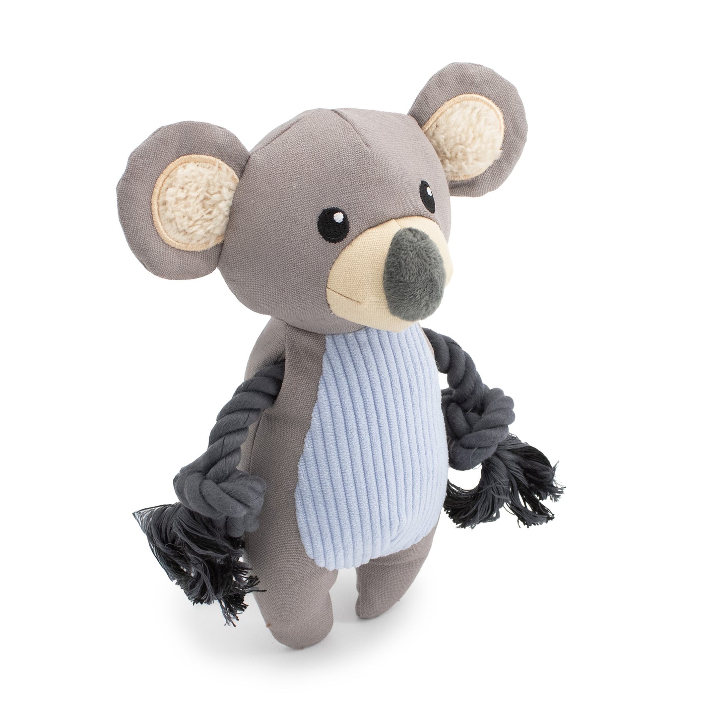9" Canvy  w/ Squeaker & Crinkle plush dog toy with soft fabric, designed for gentle play and cuddling
