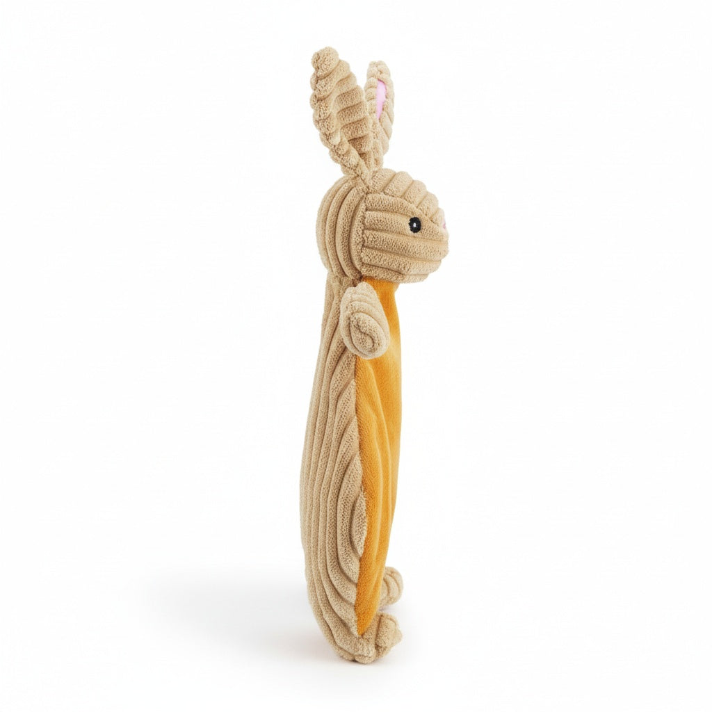 12" Corduroy Bunny Flattie - Tan