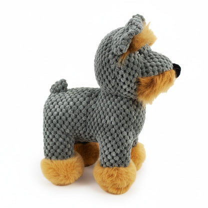 9" Sammy Schnauzer w/ Squeaker & Crinkle