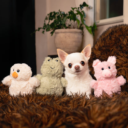 4.5" Farm Fun w/ Squeaker & Crinkle- 3pack