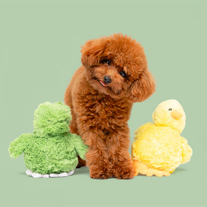 7" Quack & Leaping Frog w/ Squeaker Ball - 2 Pack